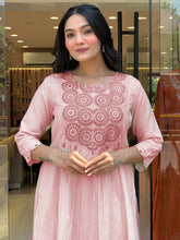 Neck Embroidered Muslin Kurta With Pants & Dupatta